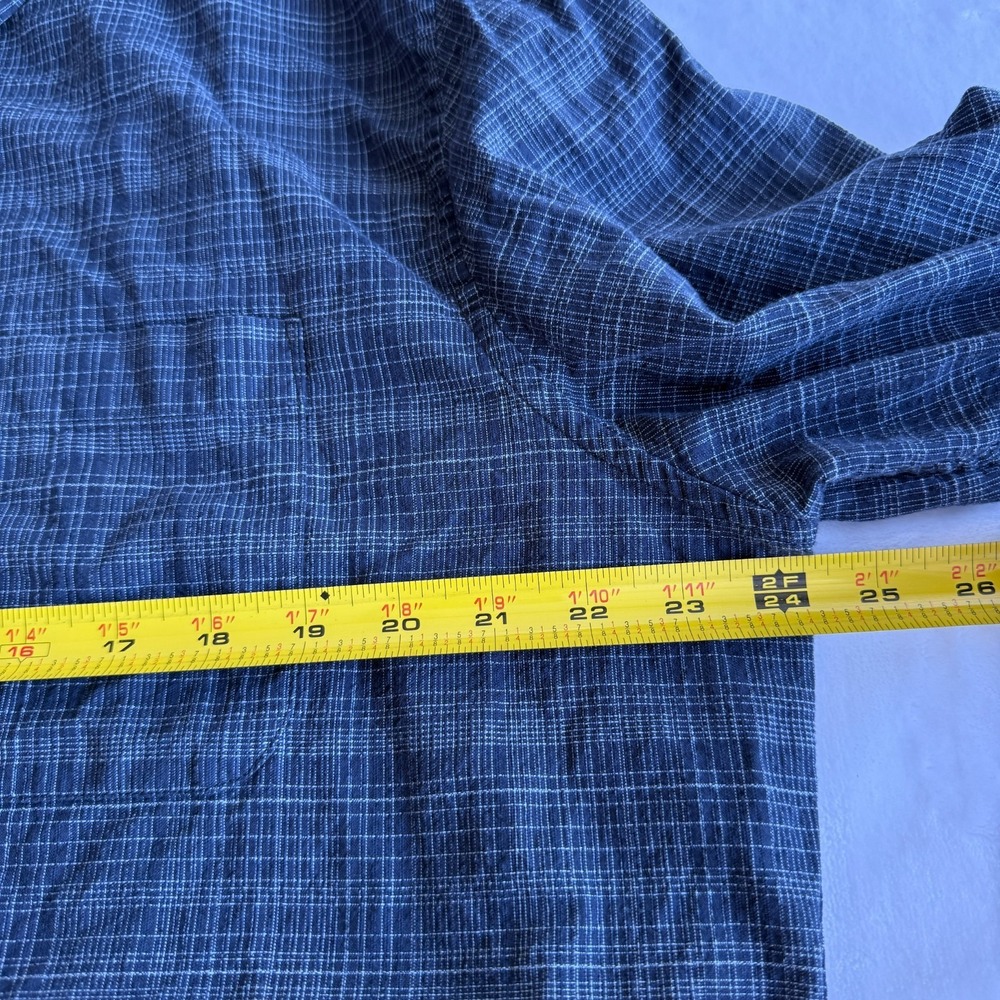 Taylor Stitch Jack Shirt Mens Large 46 Blue Plaid Button Up Organic Cotton Work - Picture 3 of 11